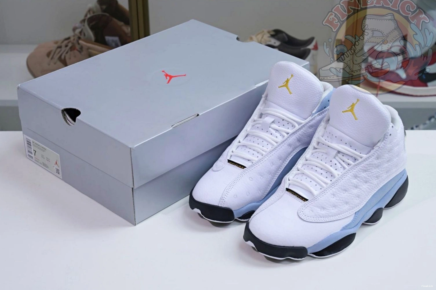 Air Grey” Jordan 13“Blue 0122